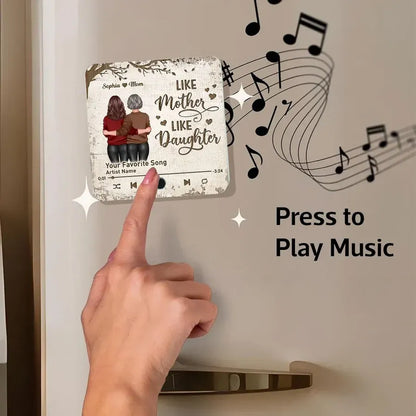 Like Mother Like Daughter Acrylic Music Fridge Magnet