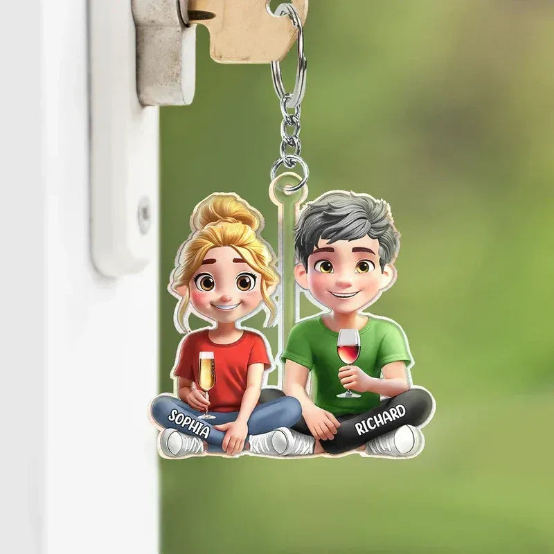 Pet and Owner Acrylic Keychain