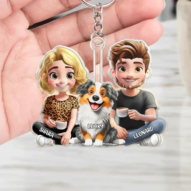 Pet and Owner Acrylic Keychain